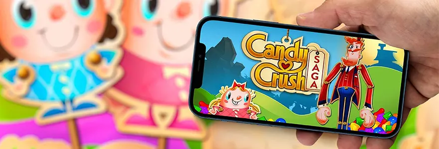 Il termine le dernier niveau de « Candy Crush » et..