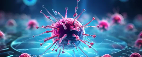 Lutte entre le virus et la cellule hôte observée vivante