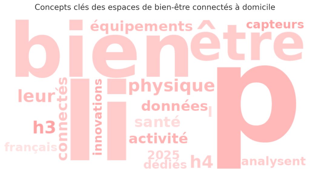 Les espaces de bien-être connectés à domicile